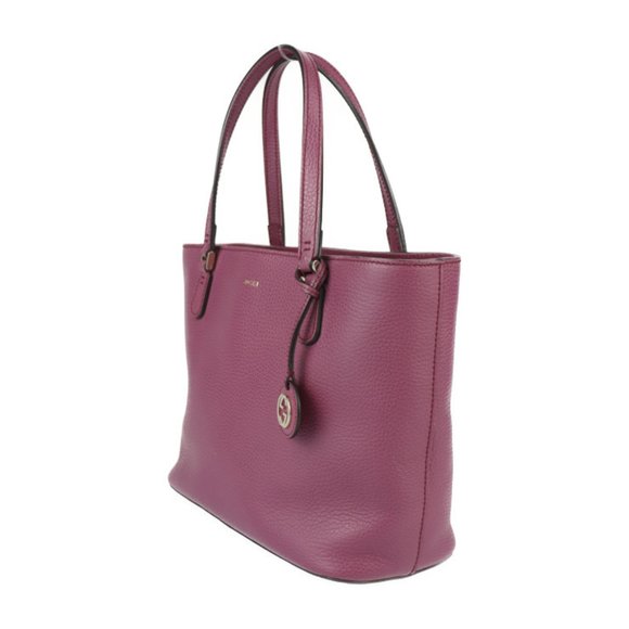 GUCCI Interlocking G Tote Bag Leather Purple Shoulder - Picture 2 of 9
